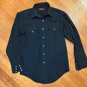 Sheplers Black Casual Button Down Shirt